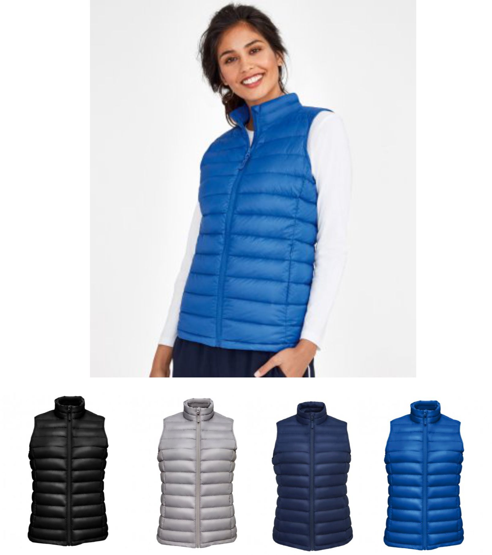 Sol's 02890 Ladies Wilson Lightweight Padded Bodywarmers - Click Image to Close